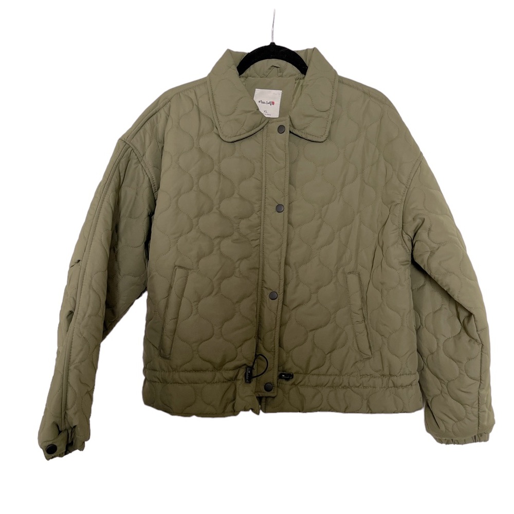 New Condition- Army Green Puffer Jacket